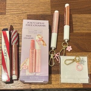 Tarte Juicy Lip Plump peppermint  with Charms set